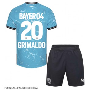 Bayer Leverkusen Alejandro Grimaldo #20 Replik 3rd trikot Kinder 2023-24 Kurzarm (+ Kurze Hosen)